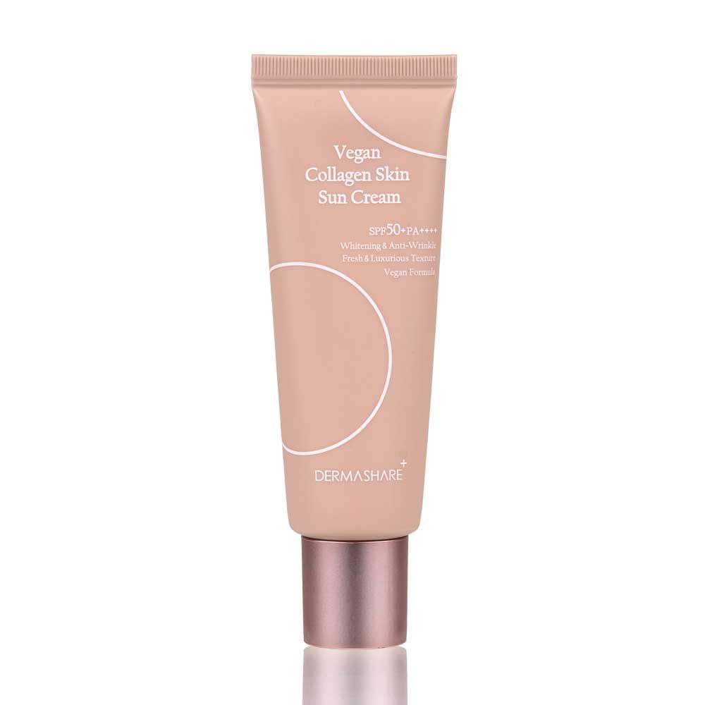 DERMASHARE Vegan Collagen Skin Sun Cream SPF50+ PA++++ 50g Mineral Sunscreen Protection _ Made in Korea